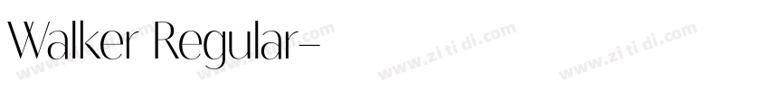 Walker Regular字体转换